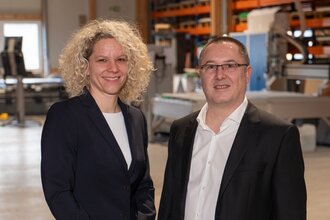 Geschäftsleitung Dirk Hilgendorf und Lena Eberle